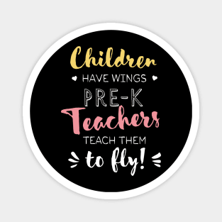 Pre-K Teacher Gifts - Beautiful Wings Quote Magnet